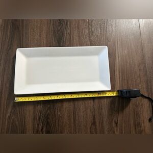 Williams Sonoma 13.5 x 6.5 White Rectangular Porcelain Serving Platter